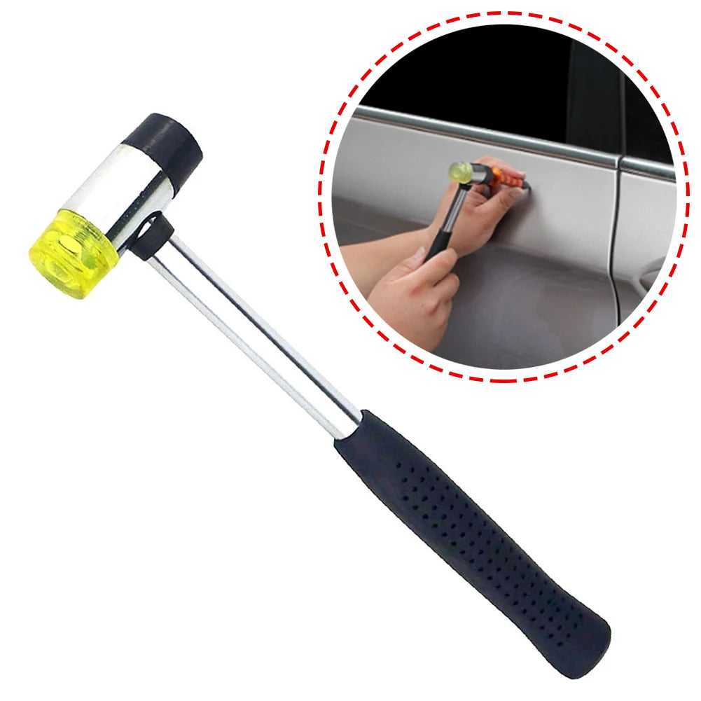 Portable Mini Rubber Hammer Double Face Soft Rubber Hammer Multifunctional Hand Tools For Jewelry Craft DIY Enthusiasts