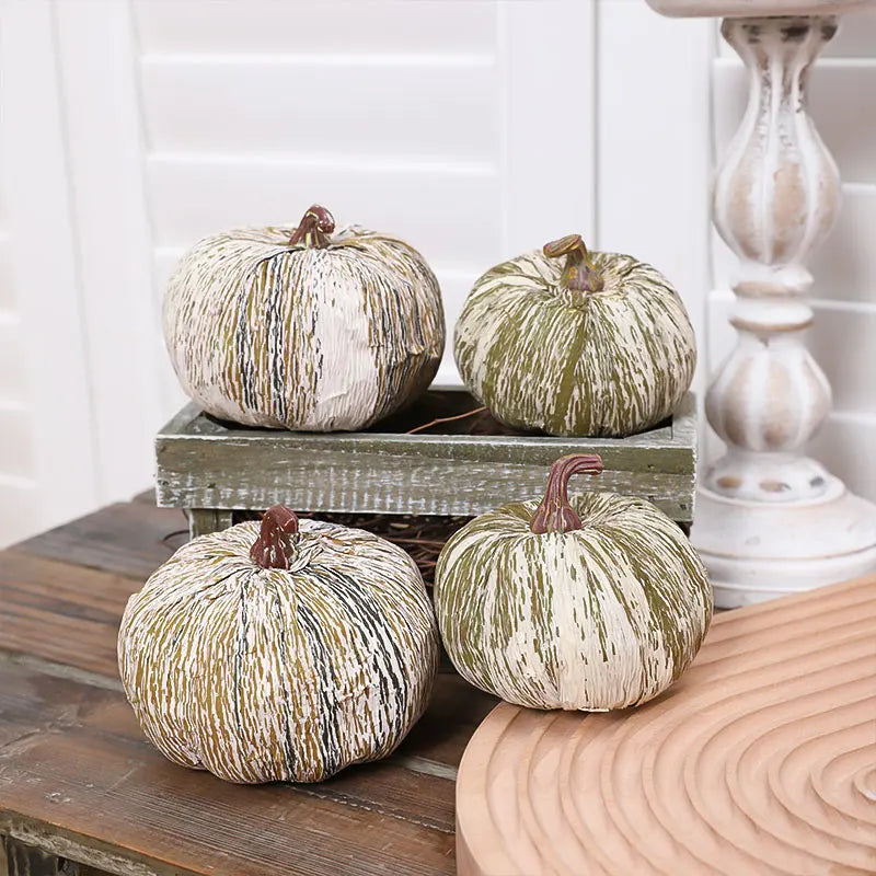 1 set of realistic country artificial pumpkins, vibrant fall home decor, Thanksgiving harvest Festival and fall decor