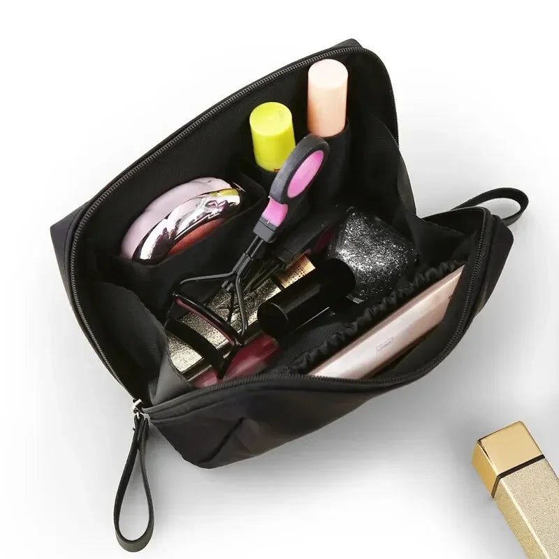 2024 New Women's Small Bag Toiletry Bag Portable Mini Solid Color Korean Makeup Bag Large Capacity Waterproof Storage Clutch Bag