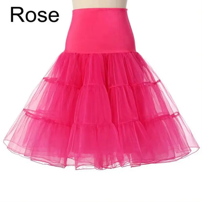 Fast Shipping Free 50s Cosplay Petticoat Rockabilly Dress Crinoline for Woman Wedding Bridal Underskirt Rockabilly Tutu