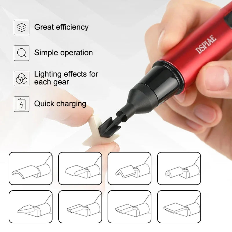 DSPIAE ES-A DIY Reciprocating Sander Electric Grinding Pen Plastic Model Sanding Heads Sandpaper Military Craft Tools