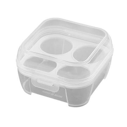 Portable Eggs Box Case Shockproof Egg Holder Kitchen Container Case Transparent Kitchen Organizer for Outdoor Camping Picnic