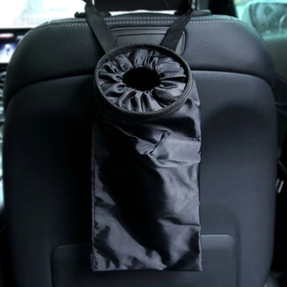 Car Seat Back Trash Holder Hang Litter Bag Garbage Storage Rubbish Container Oxford Cloth Car Waste Bins Cleaning Tools 1/2pcs