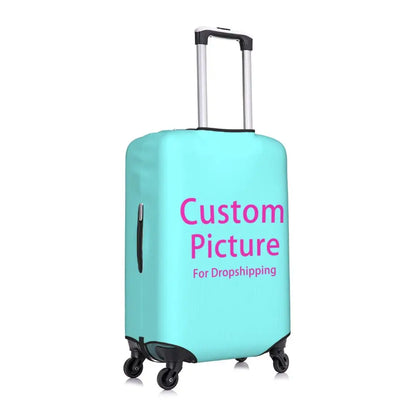 Custom Personalized Custom Photo Logo Luggage Cover Cute Customized DIY Print Suitcase Protector Covers Suit For 18-32 inch