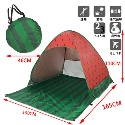 Quick Automatic Opening beach tent sun shelter UV-protective tent shade lightwight pop up open for outdoor camping fishing