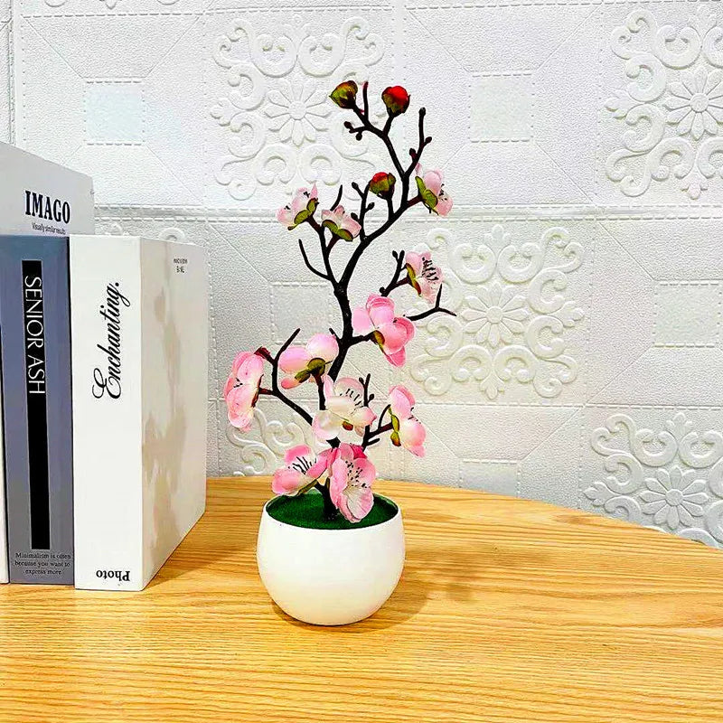 2025 HOT Mother's Day New Artificial Plants Bonsai Small Tree Simulation Pot Plants Fake Flowers Table Potted Ornaments Home