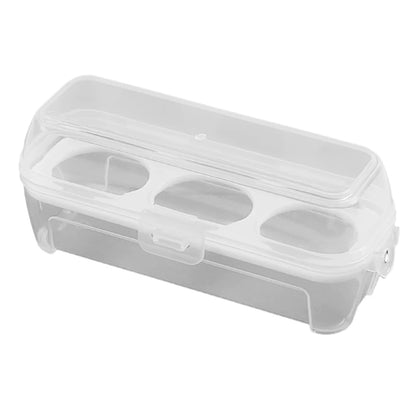 Portable Eggs Box Case Shockproof Egg Holder Kitchen Container Case Transparent Kitchen Organizer for Outdoor Camping Picnic