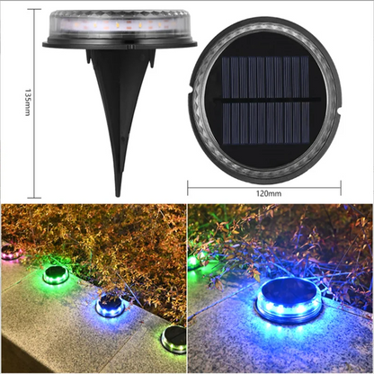 17 LEDs Solar Lights Outdoor Waterproof, Solar Ground Light Outside Garden Landscape Lighting for Patio Pathway Lawn Yard White