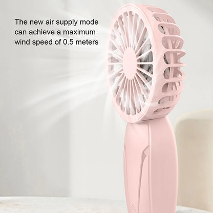 Noise Free Rechargeable Mini Fan For Silent Cooling Experience Lightweight Portable Mini Pocket Fan pink