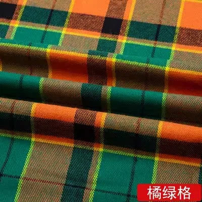 Soft Cotton Plaid Checker Fabric Brushed Flannel Grid Cloth Fabrics By The Half Meter For Shirt Dress Scraf DIY Sewing Clothing