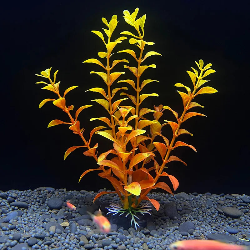 7.08 inch Fish Tank Simulation Plant Aquarium Artificial Decor Plants Ornament Water Grass Fish Bowl Plastic Decoration 18cm