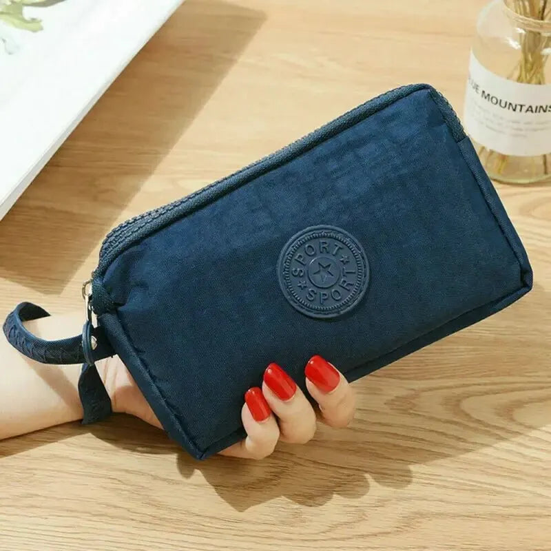 Women Coin Purse Wristlet Clutch Wallet Bag Coin Zipper Purse Cellphone Pouch Handbag Tote