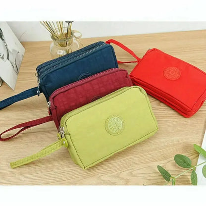 Women Coin Purse Wristlet Clutch Wallet Bag Coin Zipper Purse Cellphone Pouch Handbag Tote