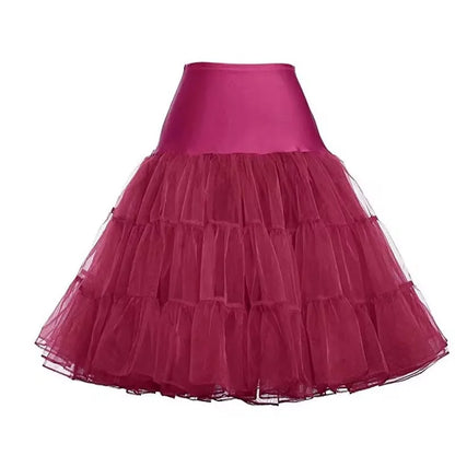 Fast Shipping Free 50s Cosplay Petticoat Rockabilly Dress Crinoline for Woman Wedding Bridal Underskirt Rockabilly Tutu