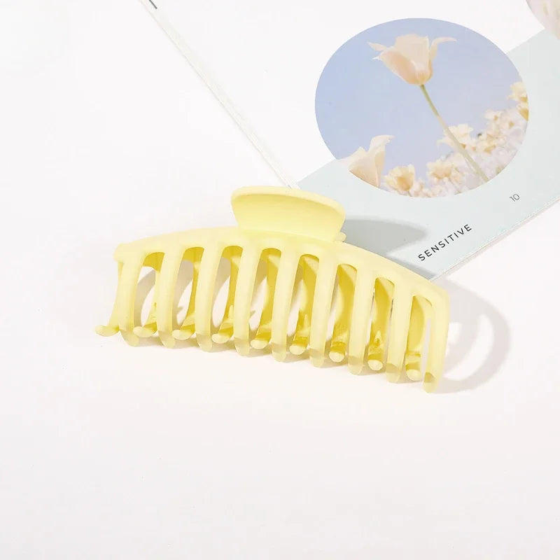 Women Large Hair Clamp Hair Clip Seamless Plastic Duckbill Claw for Women Girls Simple Hairpins Styling Tools Hair Accessories