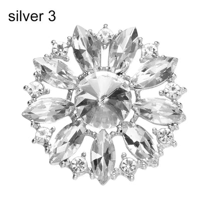 1PC Shiny Crystal Shoes Decorations Clip Women High Heel Rhinestone Charm Buckle Bag Pendant Brooch Wedding Bride Accessories