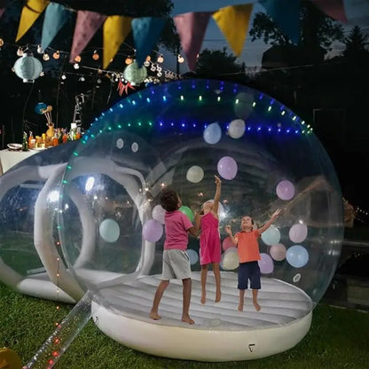 10FT Inflatable Air Soft Bubble Bounce House. Kids Balloon House Jumping Castle with Blower for  Outdoor Camping