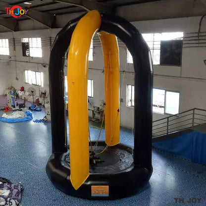 5M Tall Inflatable Bungee Jump Game Airtight Inflatable Bounce Jumping Trampoline For Kids N Adults