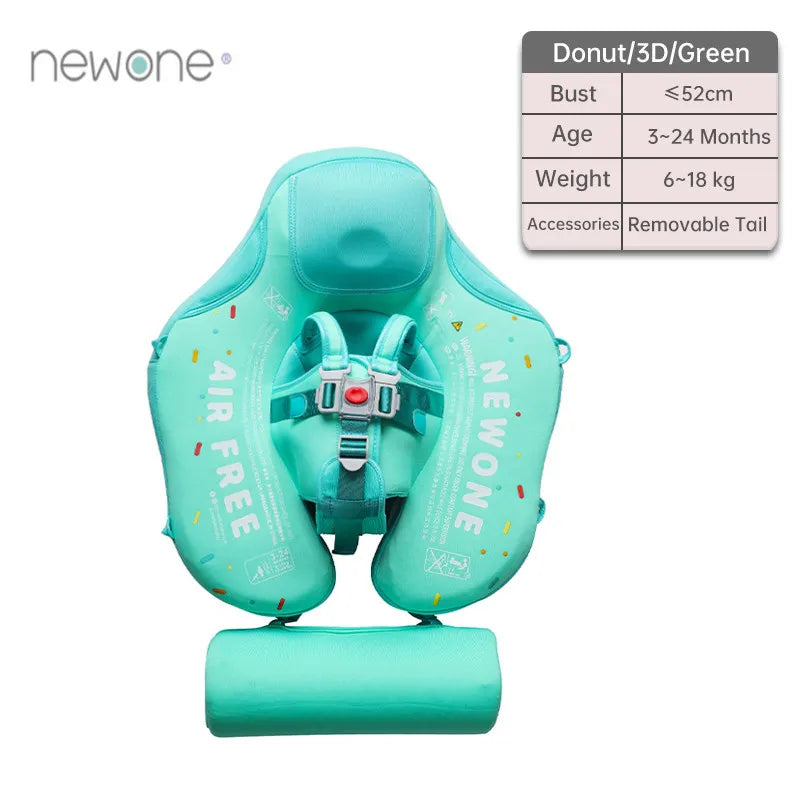 Non-inflatable Baby Solid Swimming Float Swim Trainer Pool Floats Swimming Ring Canopy Swim Ring  For Infant Swimmers