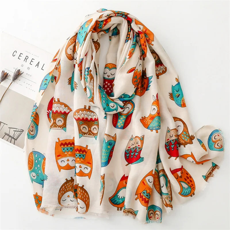 Women Lovely Cute Animal Dachsund Dog Pattern Viscose Shawls And Wraps Snood Pashmina Stole Bufandas Muslim Hijab Sjaal 180*85Cm