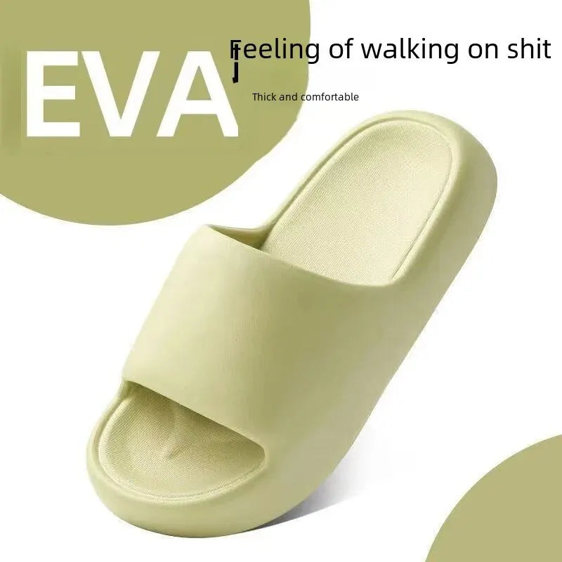 Unisex Eva Thick-soled Non-slip Odor-resistant Outdoor Slippers For Men Women Wearing At Home