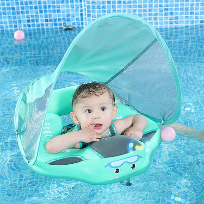 Baby Waist Float Summer Outdoor Floating Ring Float Can Lie Down Solid Non Inflatable Neonatal Toy With Foot Mats