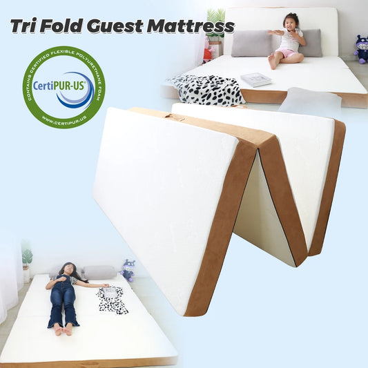 NEW Portable 3-folding Foam Sofa, High Density, Folding Mattress for Home, Guest Room, Travelling, New Popular