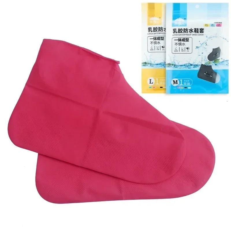 Waterproof Shoe Covers Anti-Slip Rain Covers Sneakers Protector Thickened Silicone Shoe Cover Outdoor Rainy Day Accessories