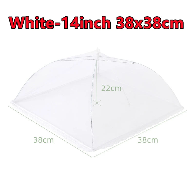 4-1PC Food Covers Mesh Foldable Kitchen Anti Fly Mosquito Tent Dome Net Umbrella Picnic Protect Dish Cover Kitchen Accessories