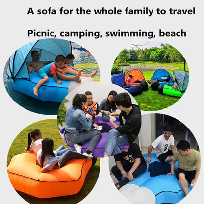 2023 New Inflatable Mattress Outdoor Sofa Beach Picnic Camping Bed Portable Sunshade Mat Swimming Pool Cushion