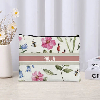 Custom Cosmetic Bag Trendy Women Handbag Luxury Wedding Bridesmaid Gift Name Purse Brand Side Bag for Ladies Travel Toilet Pouch