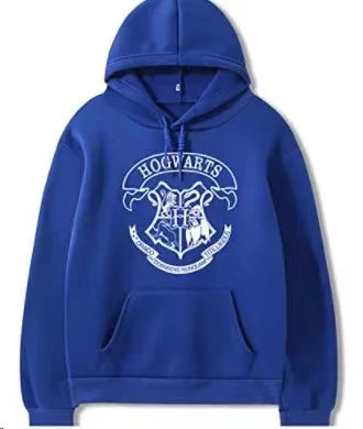 Fashion y2k Hogwarts Printed Hoodies Women Sweatshirt Autumn Winter Long Sleeves Plus Velvet Casual Loose Fleece Tops Oversized