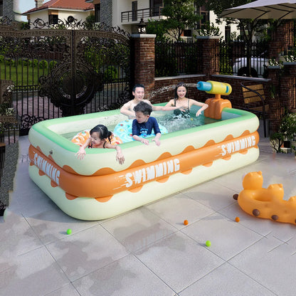 Inflatable Multi-Functional Swimming Pool, Anti-Rollover Large Slide, Courtyard Children's Slide, Small Slide