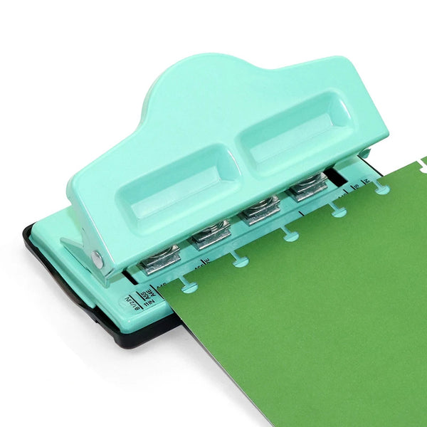 KW-triO 4 Hole Creative Mushroom Hole Puncher Disc Ring Binding Cutter T-type Paper Puncher Craft Diy Tool Offices Stationery