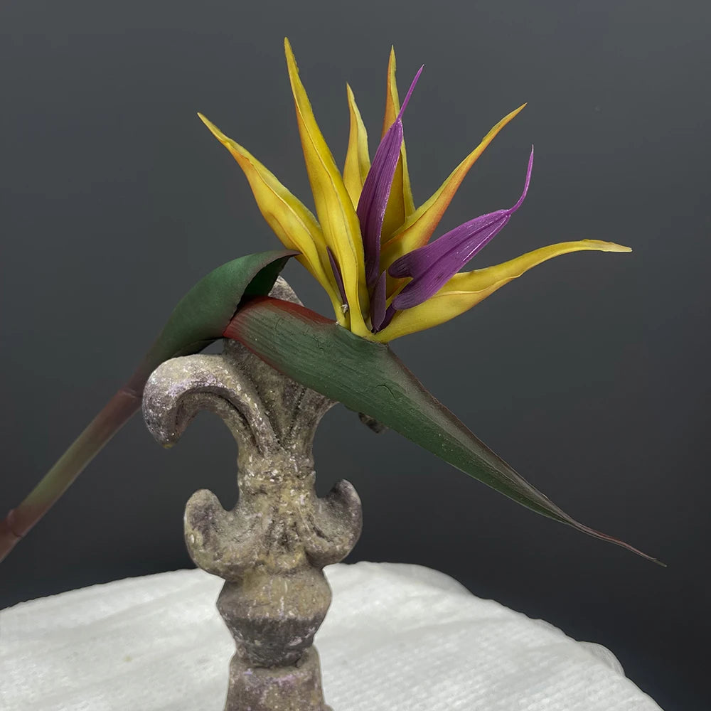 Sunmade Luxury Real Touch Birds of Paradise Fake Flowers Home Accessaries Garden Decoration Wedding Decor Flores Artificiales