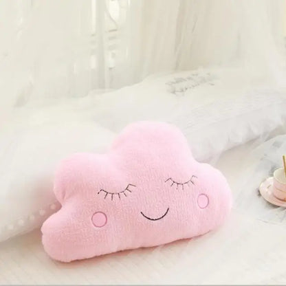 New Stuffed Cloud Moon Star Raindrop Plush Pillow Soft Cushion Toys For Children Baby Kids Girl Christmas Gift Room Car Decor