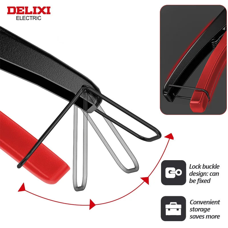 DELIXI ELECTRIC Pipe Cutter，Pipe Scissors SK5 Material Ratchet Cutter PVC/PU/PP/PE Hose Cutting Hand Tool，for Plumber，Homeowners