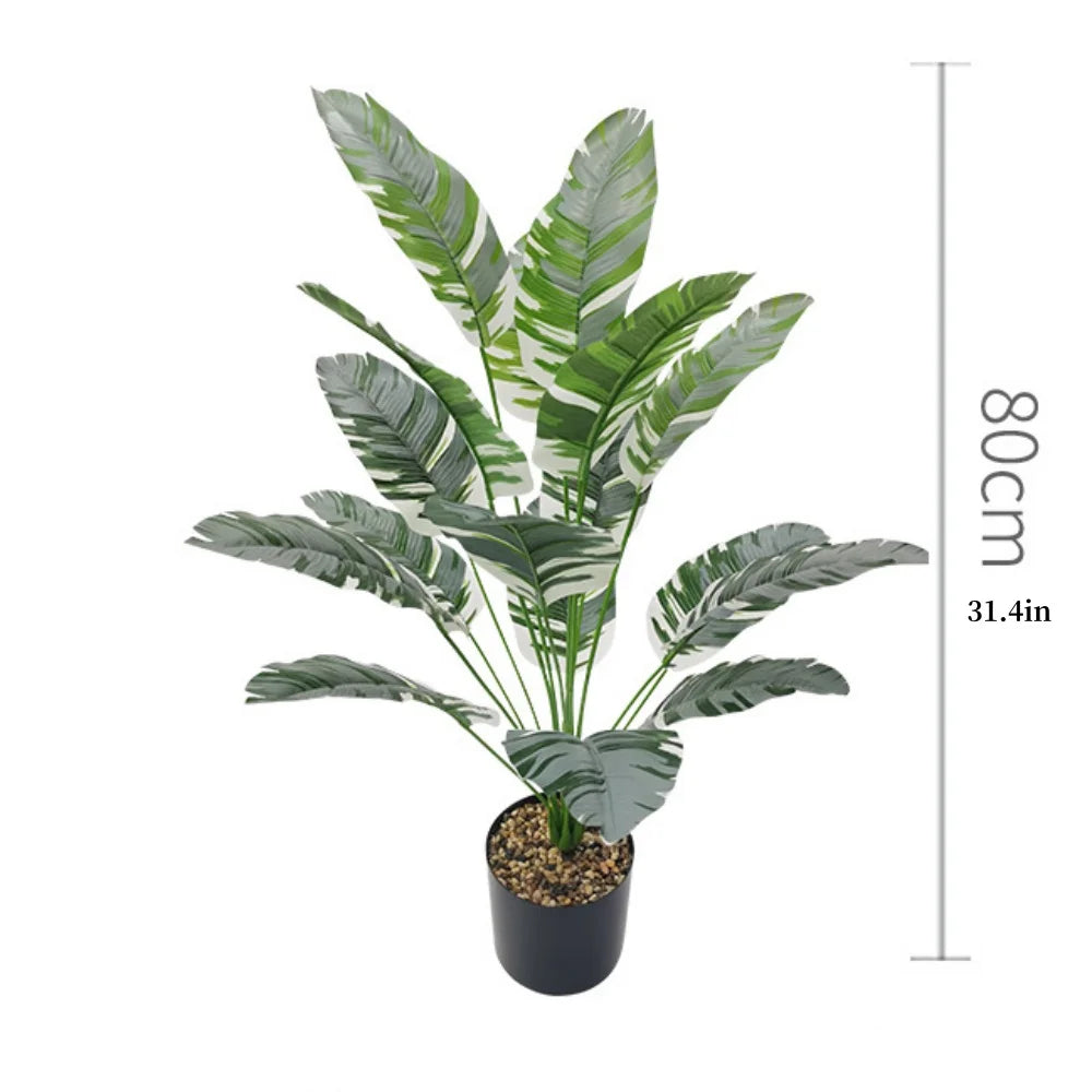 Plantain Palm Simulated Potted Plant Artificial Plants Garden Room Decoration Fake Flower Leaf Bonsai Outdoor Party Ornament