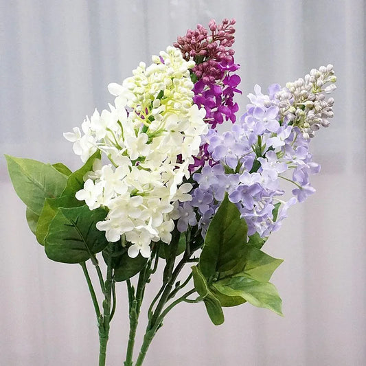 NEW Lilac branch silk artificial flowers home decor flores artificiales white room decoration teenager deco mariage wedding