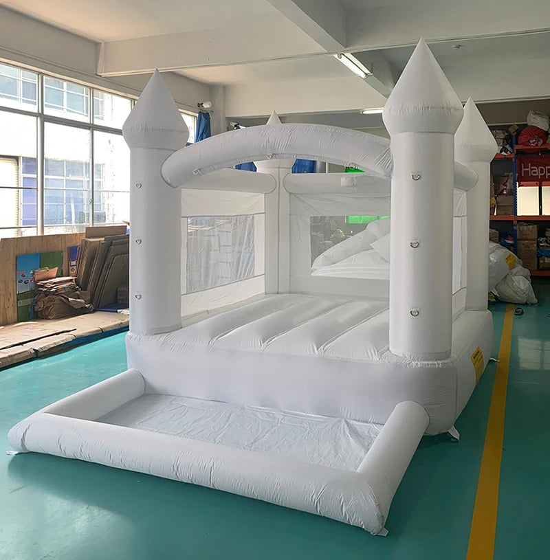 YARD White Bounce House Series Inflatable Jumping Castle Bouncy House For Kids With Blower PVC/Nylon Children Kids Play Toys