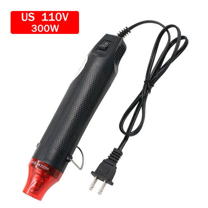 EU US 110V 220V Handheld Hot Air Gun Electric Heating Gun 300W Hot Air Temperature Gun for DIY Craft Wrap Plastic Shrink Tool