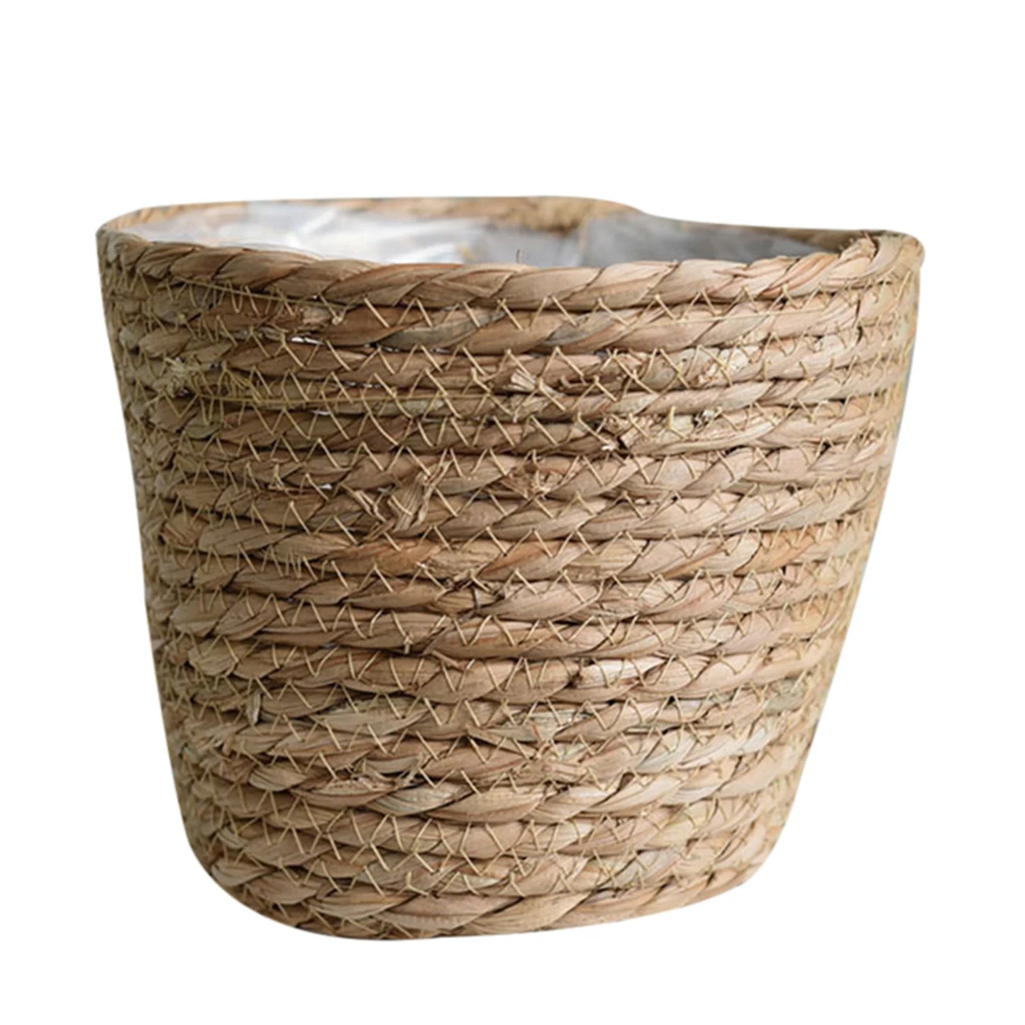 Seagrass Planter Basket Flower Pots Cover Storage Basket Plant Containers Hand Woven Basket Planter For Modern Home Decor