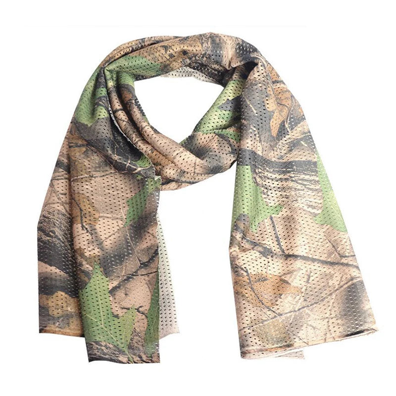 Camouflage Mesh Scarf Outdoor Jungle Muffler Breathable Headband Tactical Outdoor Climbing Sport Accessories Hot Scraf New Camo