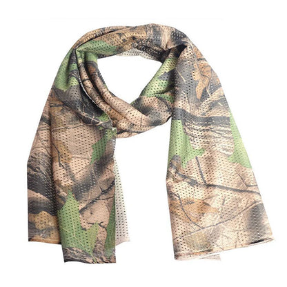 Camouflage Mesh Scarf Outdoor Jungle Muffler Breathable Headband Tactical Outdoor Climbing Sport Accessories Hot Scraf New Camo