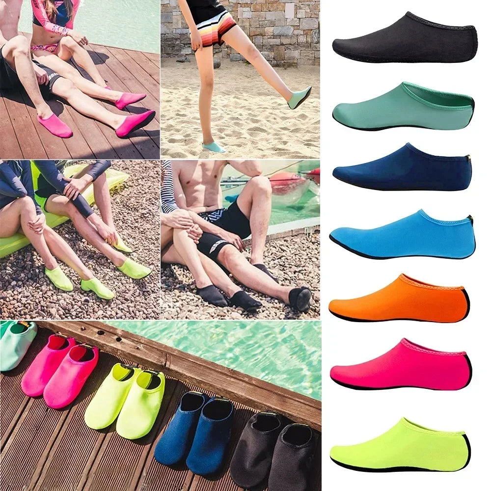 Non-Slip Unisex Water Shoes Swimming Diving Socks Summer Aqua Beach Sandal Flat Shoe Seaside Sneaker Socks Slipper for Men Women