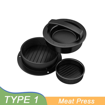 Hamburger Meat Press Maker Round Shape Non-Stick Stuffed Burger Patties Beef Grill Pie Press Mould Maker Kitchen Accessories