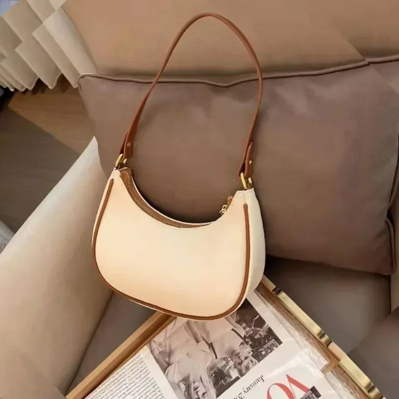 Women Bag Luxury Designer Clutch Handbags Solid Color Leather Underarm Shoulder Bag Casual Female Shopper Tote Luxury Hobos Bags