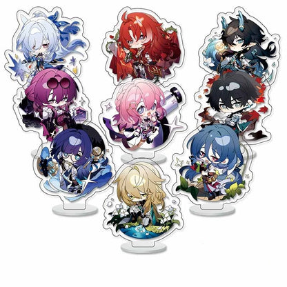 9pcs/Set Grandmaster of Demonic Cultivation Arcylic Stand Cosplay Figure Keyring Jewelry Mo Dao Zu Shi Fuuny Acrylic Key Chain