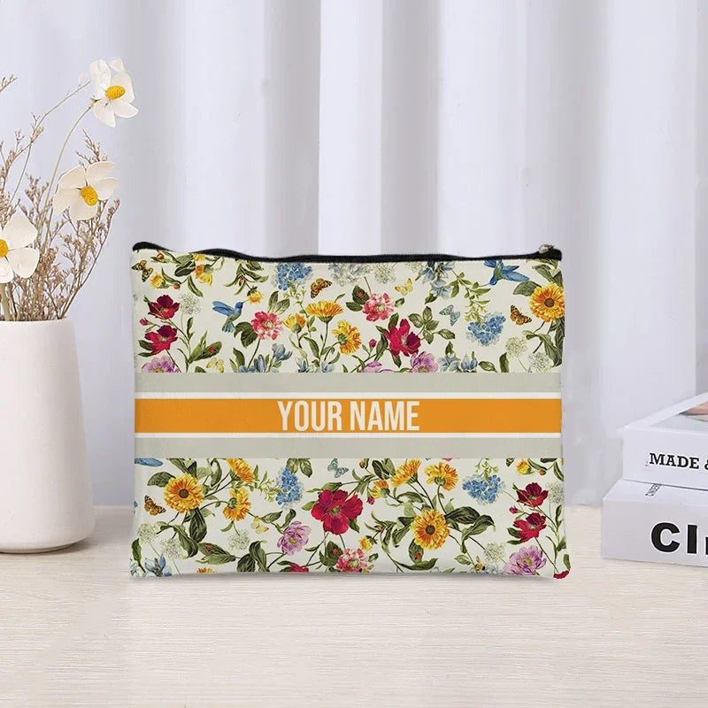 Custom Cosmetic Bag Trendy Women Handbag Luxury Wedding Bridesmaid Gift Name Purse Brand Side Bag for Ladies Travel Toilet Pouch