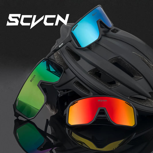 SCVCN Mountain Driving Glasses Cycling Sunglasses UV400 Women Sports Running Eyewear Men Road Bicycle Glasses Bike Goggles